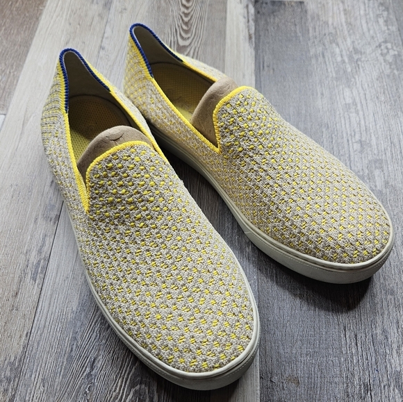 Rothy's The Original Slip On Sneaker Womens's 8 Lemon Yellow Honeycomb - Picture 1 of 9